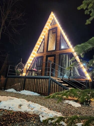 Глэмпинг Шалаш Архыз — a-frame в Карачаево-Черкесии